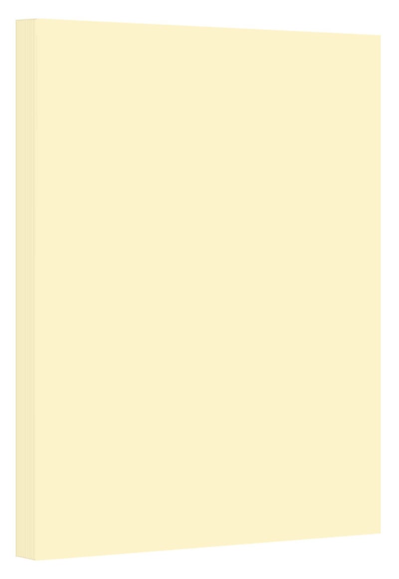 S Superfine Printing Ivory Pastel Color Card Stock Paper, 67lb Cover Medium Weight Cardstock, for Arts & Crafts, Coloring, Announcements, Stationary Printing at School, Office, Home | 8.5 x 11 | 50 Sheets Per Pack - Image 1
